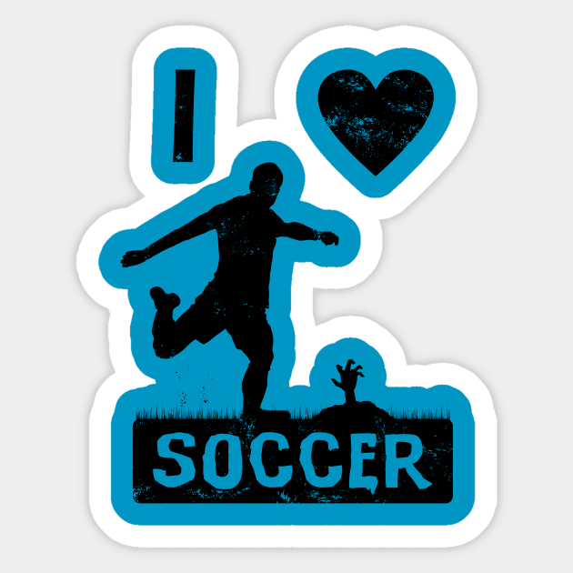 I Love Soccer soccer player Sticker by Lomitasu